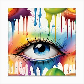 Colorful Eye Canvas Print