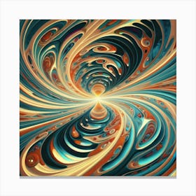 Interstellar laser light line pattern abstract art 17 Canvas Print