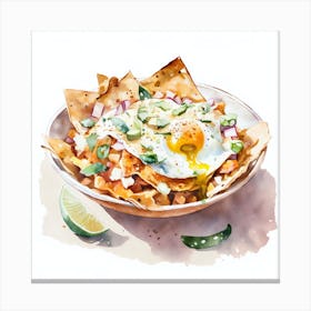 Chilaquiles Upscaled X4 Canvas Print