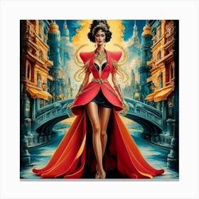 A Captivating And Detailed Illustration Of A Fashi Ozyq67xtsyybhmtxegx7za Vn9fjacir72fyasl8cslmg Canvas Print