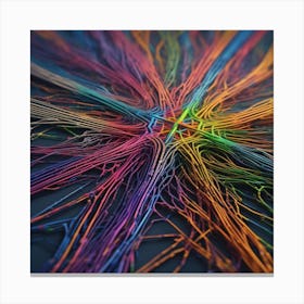 Colorful Wires 25 Canvas Print