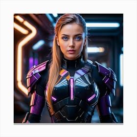 Futuristic Girl 27 Canvas Print