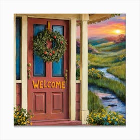 Welcome To The Country Canvas Print