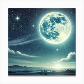 Full Moon In The Sky 23 Canvas Print