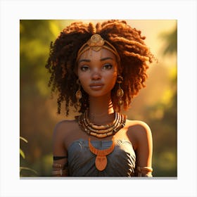 african animation Canvas Print
