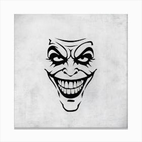 Joker Face Canvas Print