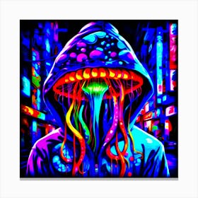 Psychedelic Jellyfish Canvas Print