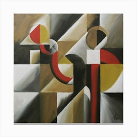 Abstract Painting Cubismo Abstract 1 Canvas Print