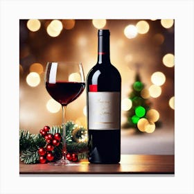 Christmas Wine 2 Canvas Print