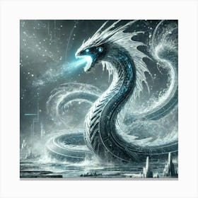 A High Tech, Sci Fi Depiction Of Aquorax, The Hydr Canvas Print