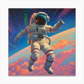 Astronaut In Space 7 Canvas Print