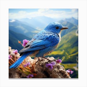 Blue Bird Canvas Print