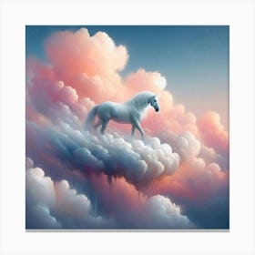 Unicorn In The Clouds 4 Canvas Print