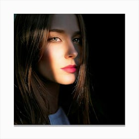 Firefly Light, Shadow, Face, Contrast, Interplay, Dramatic, Mysterious, Artistic, Ethereal, Chiarosc (10) Canvas Print