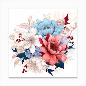 Floral Bouquet Canvas Print