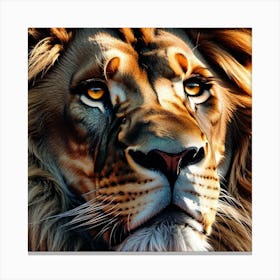 Lion Portrait 12 Canvas Print