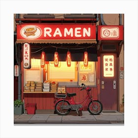 Ramen Shop Art Print 2 Canvas Print