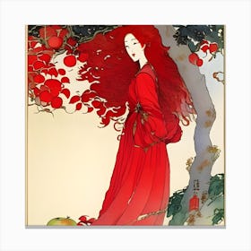 Girl With Red Hair Canvas Print