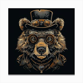 Steampunk Bear 3 Canvas Print