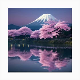 Mt Fuji At Dusk Canvas Print