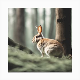 Rabbit In The Forest 133 Canvas Print