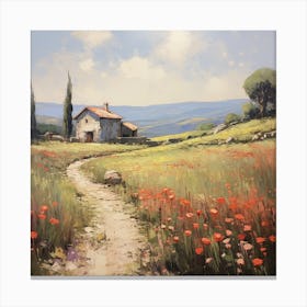 Brushwork Harmony: Tuscan Impressions Canvas Print