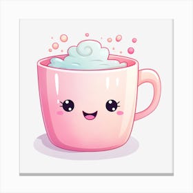 Cute Coffee Mug Canvas Print