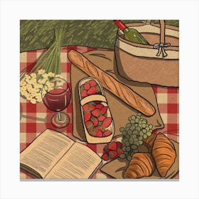 French Picnic Canvas Print