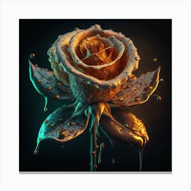 Golden Rose Canvas Print