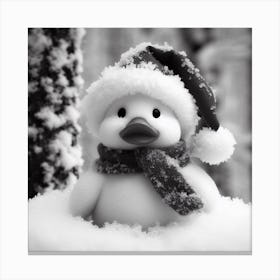 Santa Duck Canvas Print