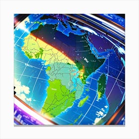 Tv News Broadcast Canvas Print