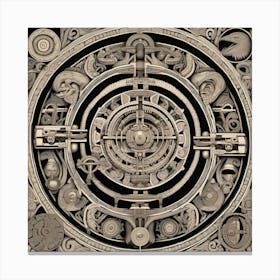 Polynesian style inner mechanics Canvas Print