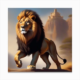 Lions Castle Canvas Print