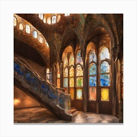 Structures Inspired By Gaudi 6 Canvas Print
