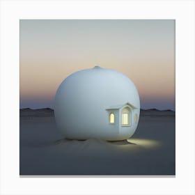 Dome House In The Desert Canvas Print