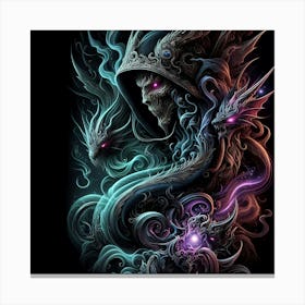 Demon Skull 1 Canvas Print