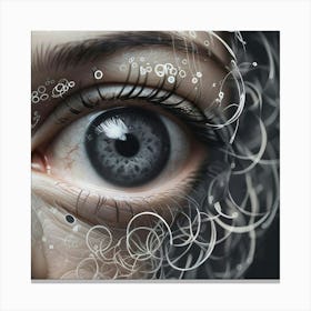 Eye Of A Woman Canvas Print