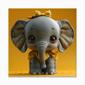 Little Elephant 1 Canvas Print