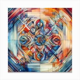 Stained Glass Design Canvas Print