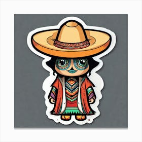 Mexican Girl 7 Canvas Print