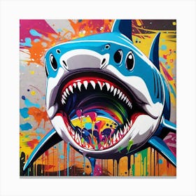 Shark Painting Canvas Print