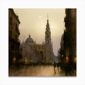 City At Night 4 Canvas Print