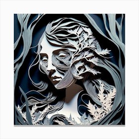 Paper Cut Art 1 Canvas Print