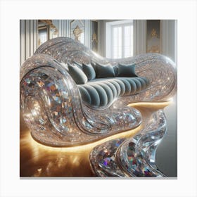 Gilded Sofa Canvas Print