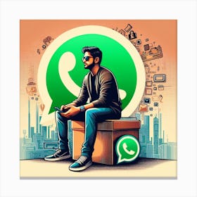 Whatsapp Canvas Print