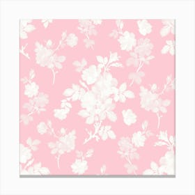 Pink and White Roses Canvas Print