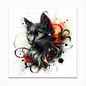 Black Cat 1 Canvas Print