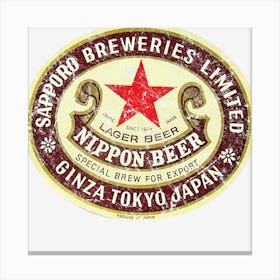 Nippon Beer Canvas Print