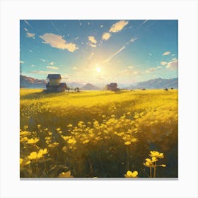 Sunflower Field 1 Canvas Print