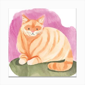 Orange Tabby Cat 3 Canvas Print